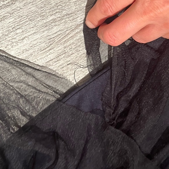 Zara black lace and tule mini dress - Picture 14 of 15